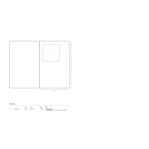 MM01 Small Unbedruckt , Terra Rossa, FSC-Papier, 14,00cm x 9,00cm (Länge x Breite), Bild 3
