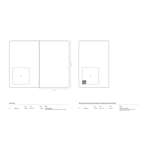 MM01 Small Bedruckt , Acqua, FSC-Papier, 14,00cm x 9,00cm (Länge x Breite), Bild 4