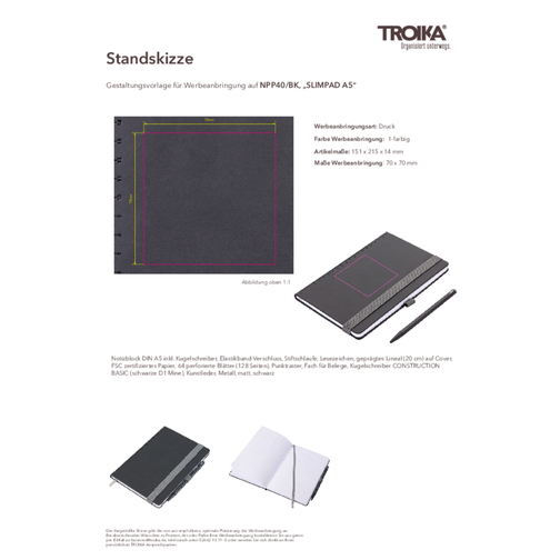 TROIKA Bloc-notes SLIMPAD A5, Image 7