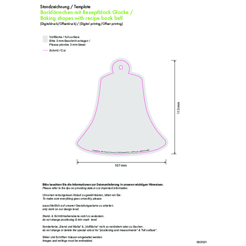 Bakform med receptblock - Bell, Bild 3