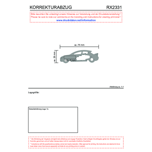 ROMINOX® Key Tool // Car - 18 Functions (Auto) , Edelstahl, 7,50cm x 0,23cm x 2,50cm (Länge x Höhe x Breite), Bild 11