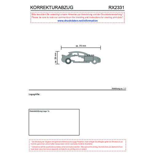 ROMINOX® Key Tool // Car - 18 Functions (Auto) , Edelstahl, 7,50cm x 0,23cm x 2,50cm (Länge x Höhe x Breite), Bild 12