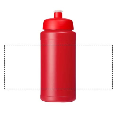 Baseline Recycelte Sportflasche, 500 Ml , Green Concept, rot, Recycelter HDPE Kunststoff, 18,50cm (Höhe), Bild 5
