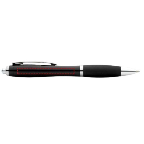 Nash Kugelschreiber Mit Farbigem Schaft Und Griff , schwarz, ABS Kunststoff, 14,00cm (Länge), Bild 4