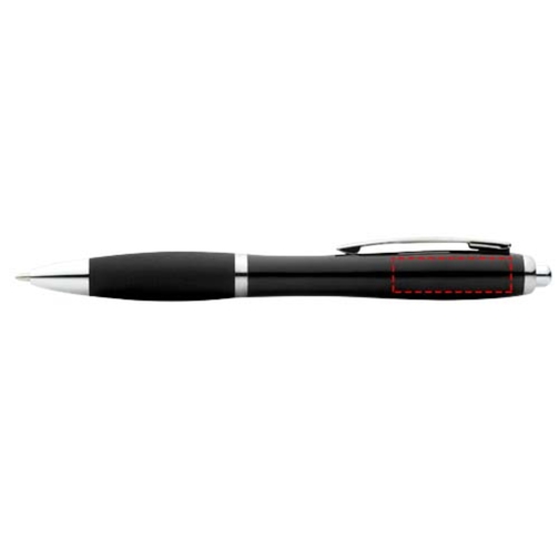 Nash Kugelschreiber Mit Farbigem Schaft Und Griff , schwarz, ABS Kunststoff, 14,00cm (Länge), Bild 6