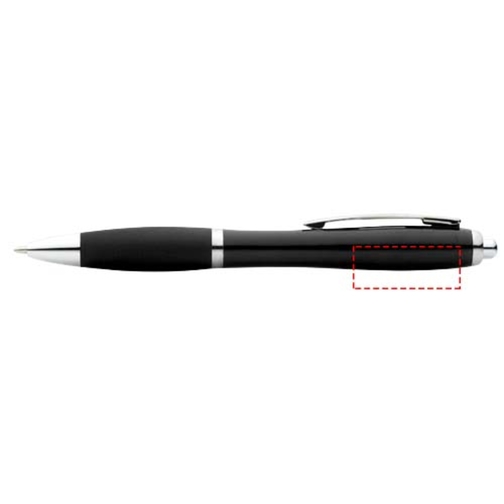 Nash Kugelschreiber Mit Farbigem Schaft Und Griff , schwarz, ABS Kunststoff, 14,00cm (Länge), Bild 5