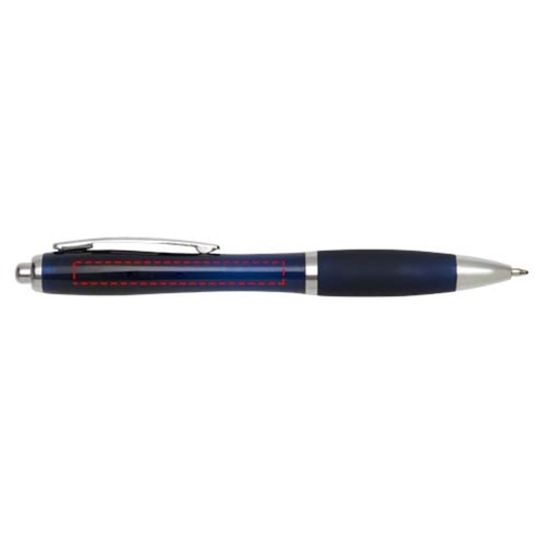 Nash Kugelschreiber Mit Farbigem Schaft Und Griff , indigoblau, ABS Kunststoff, 14,00cm (Länge), Bild 4