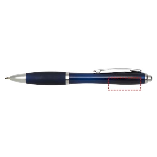 Nash Kugelschreiber Mit Farbigem Schaft Und Griff , indigoblau, ABS Kunststoff, 14,00cm (Länge), Bild 5