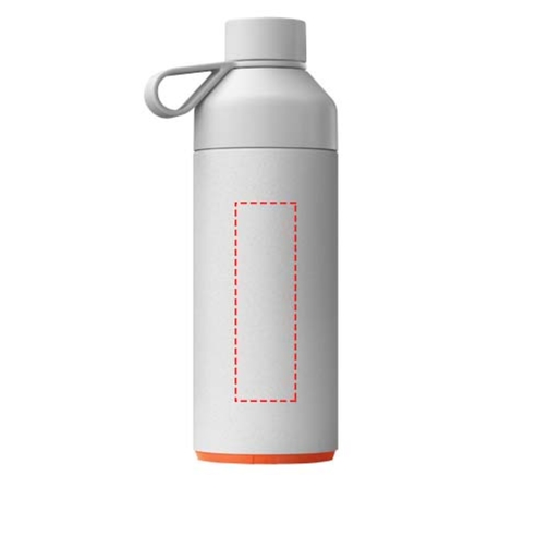 Big Ocean Bottle 1 L Vakuumisolierte Flasche , rock grey, Recycled stainless steel, 25% PET Kunststoff, 50% Recycelter PET Kunststoff, 25% Silikon Kunststoff, 26,20cm (Höhe), Bild 6