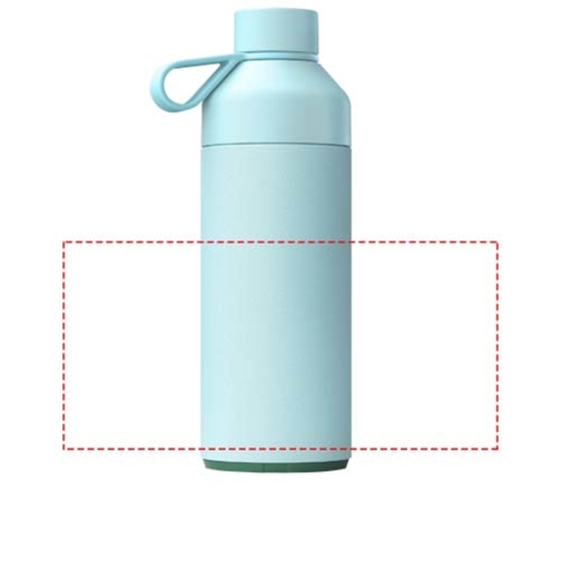 Big Ocean Bottle 1 L Vakuumisolierte Flasche , himmelblau, Recycled stainless steel, 25% PET Kunststoff, 50% Recycelter PET Kunststoff, 25% Silikon Kunststoff, 26,20cm (Höhe), Bild 6