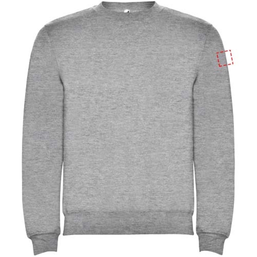 Clasica Sweatshirt Mit Rundhalsausschnitt Für Kinder , marl grey, Strick 50% Baumwolle, 50% Polyester, 280 g/m2, 9/10, , Bild 6