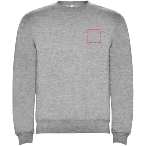 Clasica Sweatshirt Mit Rundhalsausschnitt Für Kinder , marl grey, Strick 50% Baumwolle, 50% Polyester, 280 g/m2, 9/10, , Bild 5