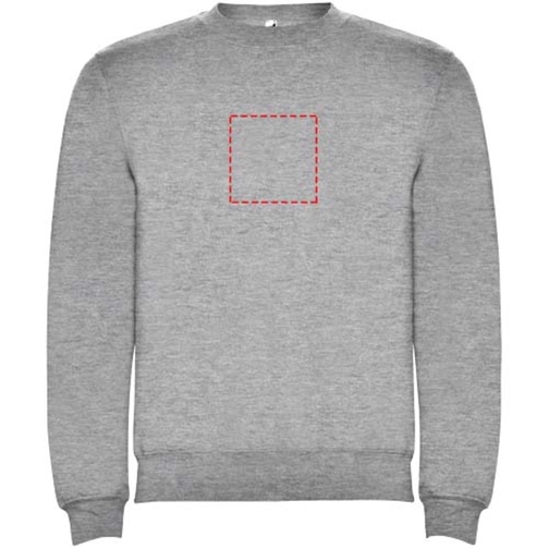 Clasica Sweatshirt Mit Rundhalsausschnitt Für Kinder , marl grey, Strick 50% Baumwolle, 50% Polyester, 280 g/m2, 9/10, , Bild 9