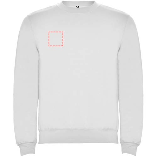 Clasica Sweatshirt Mit Rundhalsausschnitt Für Kinder , weiß, Strick 50% Baumwolle, 50% Polyester, 280 g/m2, 9/10, , Bild 5