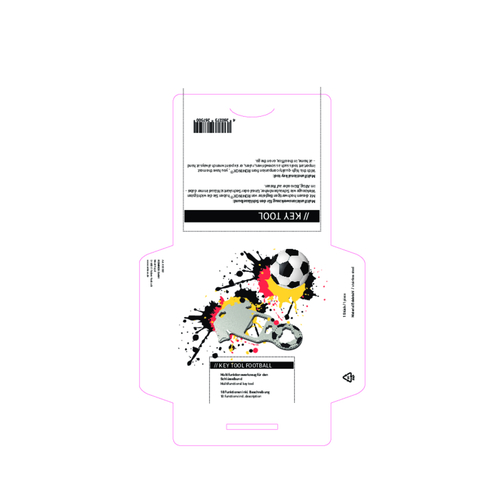 ROMINOX® Key Tool Football (18 fonctions) dans une pochette à motif Allemagne Fan de foot, Image 15