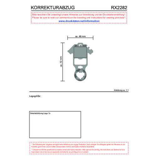 ROMINOX® Key Tool Football (18 fonctions) dans une pochette à motif Allemagne Fan de foot, Image 17