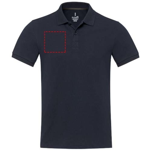Emerald koszulka polo unisex z recyklingu z krótkim rękawem, Obraz 19