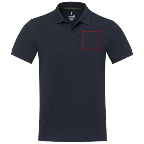 Emerald Polo Unisex Aus Recyceltem Material , navy, Piqué Strick 50% Recyclingbaumwolle, 50% Recyceltes Polyester, 200 g/m2, XXL, , Bild 12