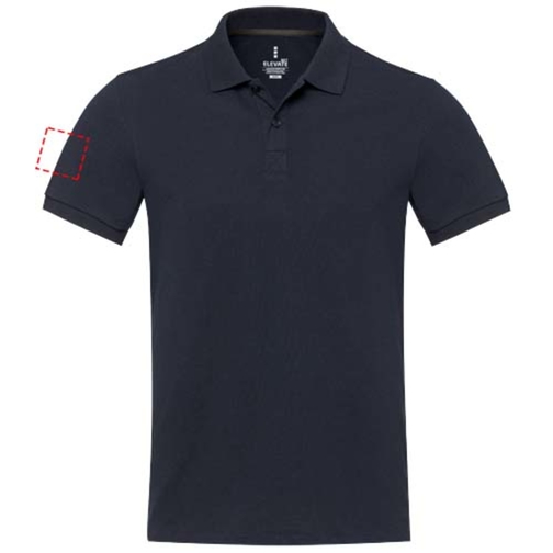 Emerald koszulka polo unisex z recyklingu z krótkim rękawem, Obraz 10