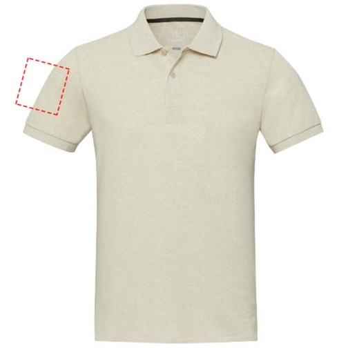 Emerald Polo Unisex Aus Recyceltem Material , oatmeal, Piqué Strick 50% Recyclingbaumwolle, 50% Recyceltes Polyester, 200 g/m2, XL, , Bild 10