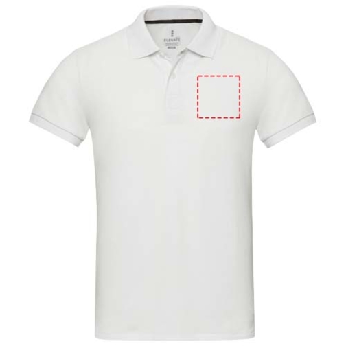 Emerald koszulka polo unisex z recyklingu z krótkim rękawem, Obraz 24