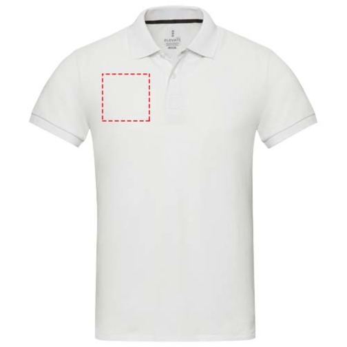 Emerald koszulka polo unisex z recyklingu z krótkim rękawem, Obraz 19