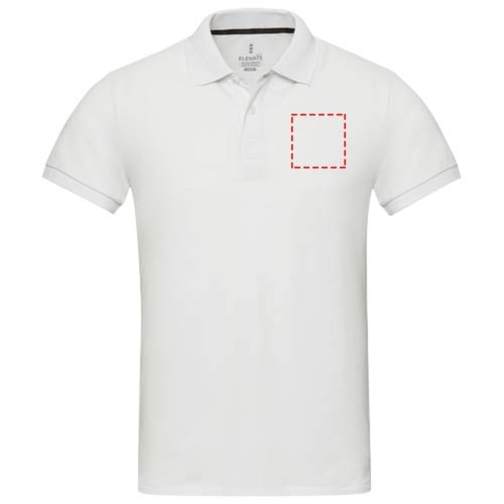 Emerald koszulka polo unisex z recyklingu z krótkim rękawem, Obraz 14