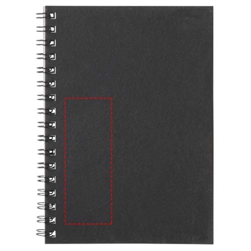 Desk-Mate® A6 Farbiges Recyceltes Notizbuch Mit Spiralbindung , schwarz, Recyceltes Papier, Karton, 14,80cm x 0,50cm x 10,50cm (Länge x Höhe x Breite), Bild 6