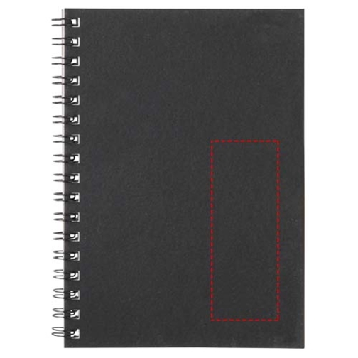Desk-Mate® A6 Farbiges Recyceltes Notizbuch Mit Spiralbindung , schwarz, Recyceltes Papier, Karton, 14,80cm x 0,50cm x 10,50cm (Länge x Höhe x Breite), Bild 7