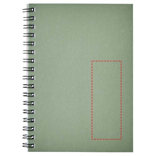 Desk-Mate® A6 Farbiges Recyceltes Notizbuch Mit Spiralbindung , hellgrün, Recyceltes Papier, Karton, 14,80cm x 0,50cm x 10,50cm (Länge x Höhe x Breite), Bild 7