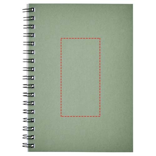 Desk-Mate® A6 Farbiges Recyceltes Notizbuch Mit Spiralbindung , hellgrün, Recyceltes Papier, Karton, 14,80cm x 0,50cm x 10,50cm (Länge x Höhe x Breite), Bild 5