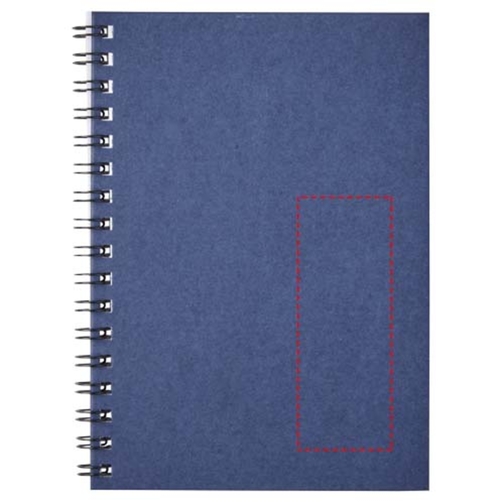 Desk-Mate® A6 Farbiges Recyceltes Notizbuch Mit Spiralbindung , dunkelblau, Recyceltes Papier, Karton, 14,80cm x 0,50cm x 10,50cm (Länge x Höhe x Breite), Bild 8