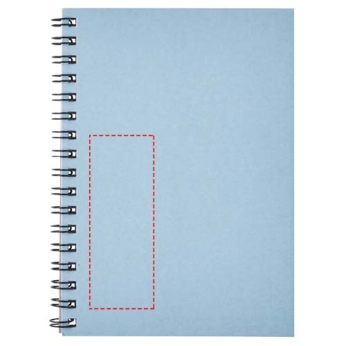 Desk-Mate® A6 Farbiges Recyceltes Notizbuch Mit Spiralbindung , hellblau, Recyceltes Papier, Karton, 14,80cm x 0,50cm x 10,50cm (Länge x Höhe x Breite), Bild 6