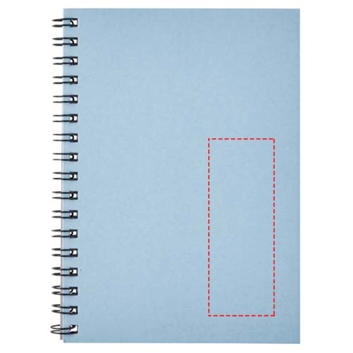 Desk-Mate® A6 Farbiges Recyceltes Notizbuch Mit Spiralbindung , hellblau, Recyceltes Papier, Karton, 14,80cm x 0,50cm x 10,50cm (Länge x Höhe x Breite), Bild 7