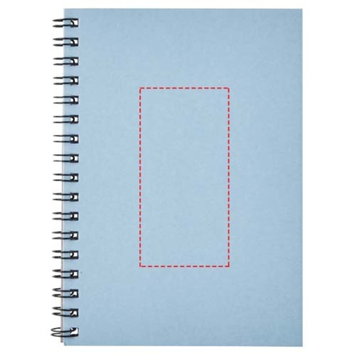 Desk-Mate® A6 Farbiges Recyceltes Notizbuch Mit Spiralbindung , hellblau, Recyceltes Papier, Karton, 14,80cm x 0,50cm x 10,50cm (Länge x Höhe x Breite), Bild 5