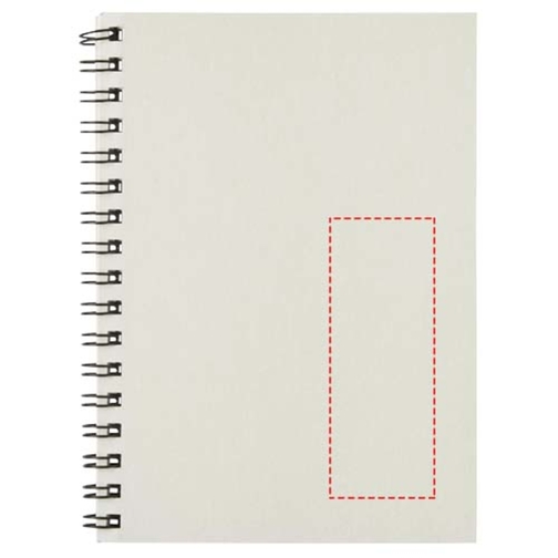 Desk-Mate® A6 Farbiges Recyceltes Notizbuch Mit Spiralbindung , elfenbeinweiß, Recyceltes Papier, Karton, 14,80cm x 0,50cm x 10,50cm (Länge x Höhe x Breite), Bild 7