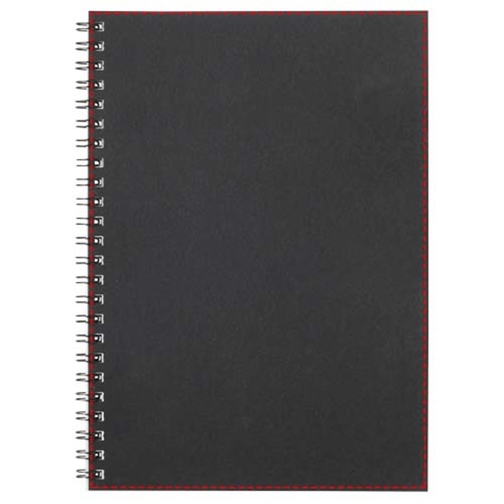 Desk-Mate® A5 Farbiges Notizbuch Mit Spiralbindung , schwarz, Recyceltes Papier, Karton, 21,00cm x 0,50cm x 14,80cm (Länge x Höhe x Breite), Bild 6