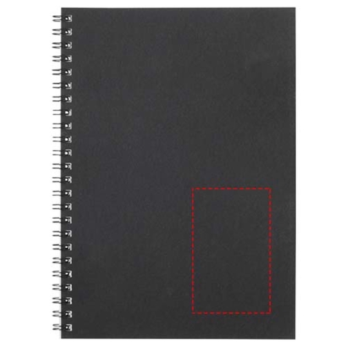 Desk-Mate® A5 Farbiges Notizbuch Mit Spiralbindung , schwarz, Recyceltes Papier, Karton, 21,00cm x 0,50cm x 14,80cm (Länge x Höhe x Breite), Bild 9
