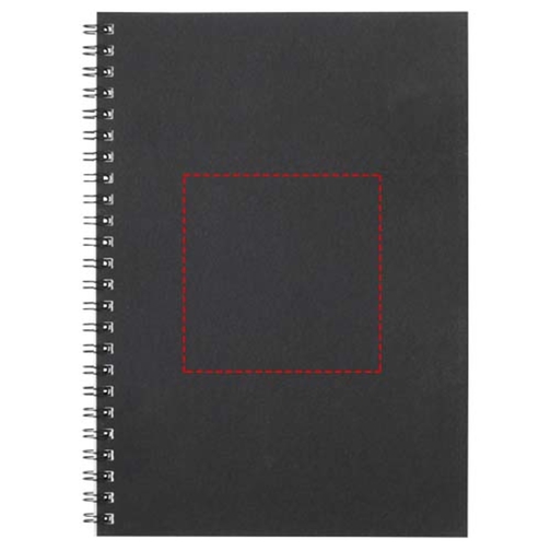 Desk-Mate® A5 Farbiges Notizbuch Mit Spiralbindung , schwarz, Recyceltes Papier, Karton, 21,00cm x 0,50cm x 14,80cm (Länge x Höhe x Breite), Bild 7