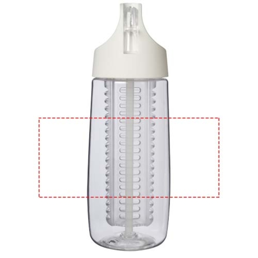 HydroFruit 700 ml sportsflaske av resirkulert plast med flipp lokk og infusjon, Bilde 6
