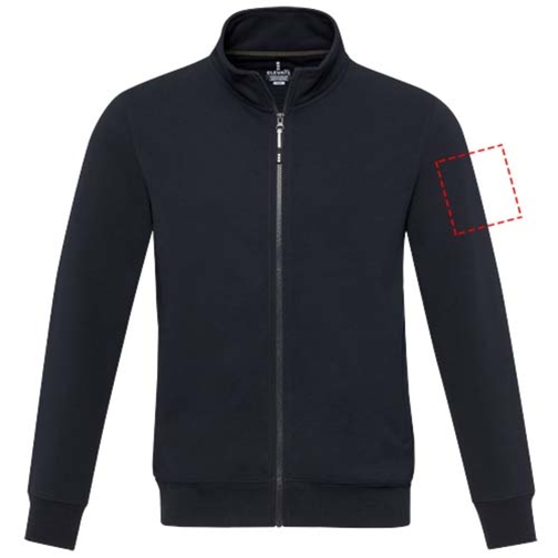 Sudadera con cremallera completa de material reciclado unisex 'Galena', Imagen 10