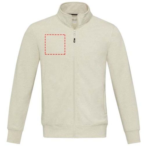 Galena Sweatjacke Aus Recyceltem Material Unisex , oatmeal, Strick 50% Recyclingbaumwolle, 50% Recyceltes Polyester, 320 g/m2, 3XL, , Bild 22