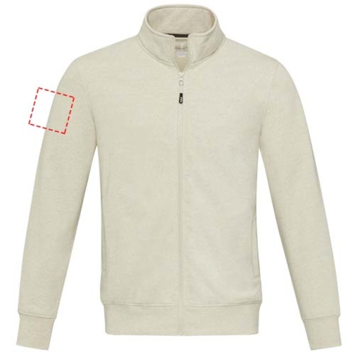 Galena Sweatjacke Aus Recyceltem Material Unisex , oatmeal, Strick 50% Recyclingbaumwolle, 50% Recyceltes Polyester, 320 g/m2, 3XL, , Bild 14