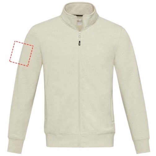 Galena Sweatjacke Aus Recyceltem Material Unisex , oatmeal, Strick 50% Recyclingbaumwolle, 50% Recyceltes Polyester, 320 g/m2, 3XL, , Bild 16