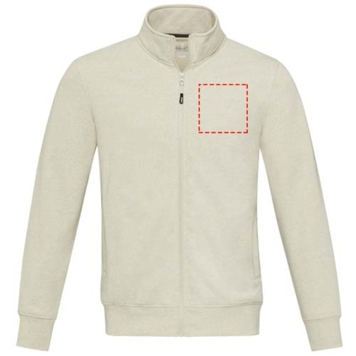 Galena Sweatjacke Aus Recyceltem Material Unisex , oatmeal, Strick 50% Recyclingbaumwolle, 50% Recyceltes Polyester, 320 g/m2, XXL, , Bild 20