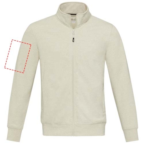 Galena Sweatjacke Aus Recyceltem Material Unisex , oatmeal, Strick 50% Recyclingbaumwolle, 50% Recyceltes Polyester, 320 g/m2, L, , Bild 25