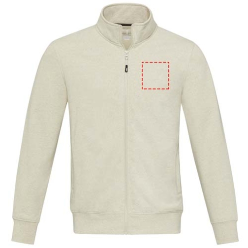Galena Sweatjacke Aus Recyceltem Material Unisex , oatmeal, Strick 50% Recyclingbaumwolle, 50% Recyceltes Polyester, 320 g/m2, L, , Bild 16