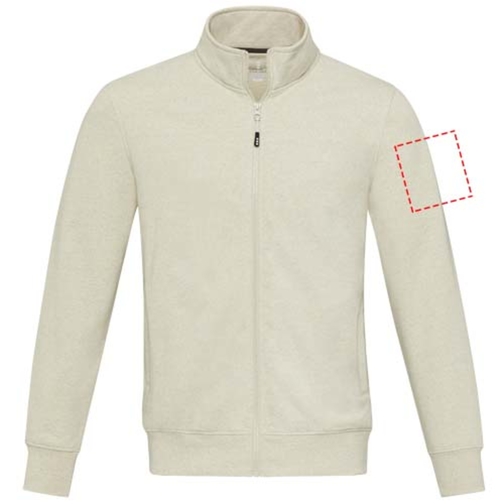 Galena Sweatjacke Aus Recyceltem Material Unisex , oatmeal, Strick 50% Recyclingbaumwolle, 50% Recyceltes Polyester, 320 g/m2, L, , Bild 24