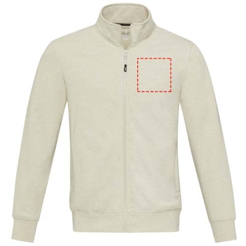 Galena Sweatjacke Aus Recyceltem Material Unisex , oatmeal, Strick 50% Recyclingbaumwolle, 50% Recyceltes Polyester, 320 g/m2, L, , Bild 20
