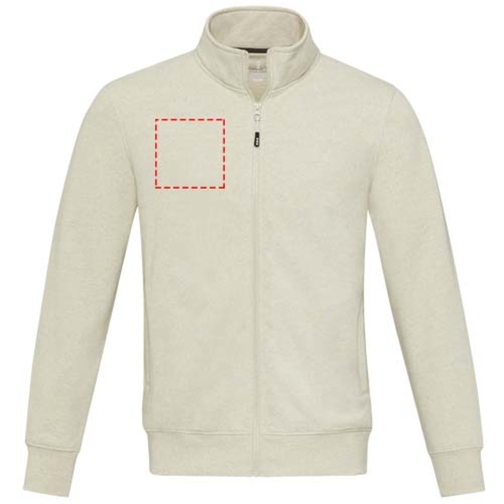 Galena Sweatjacke Aus Recyceltem Material Unisex , oatmeal, Strick 50% Recyclingbaumwolle, 50% Recyceltes Polyester, 320 g/m2, L, , Bild 21
